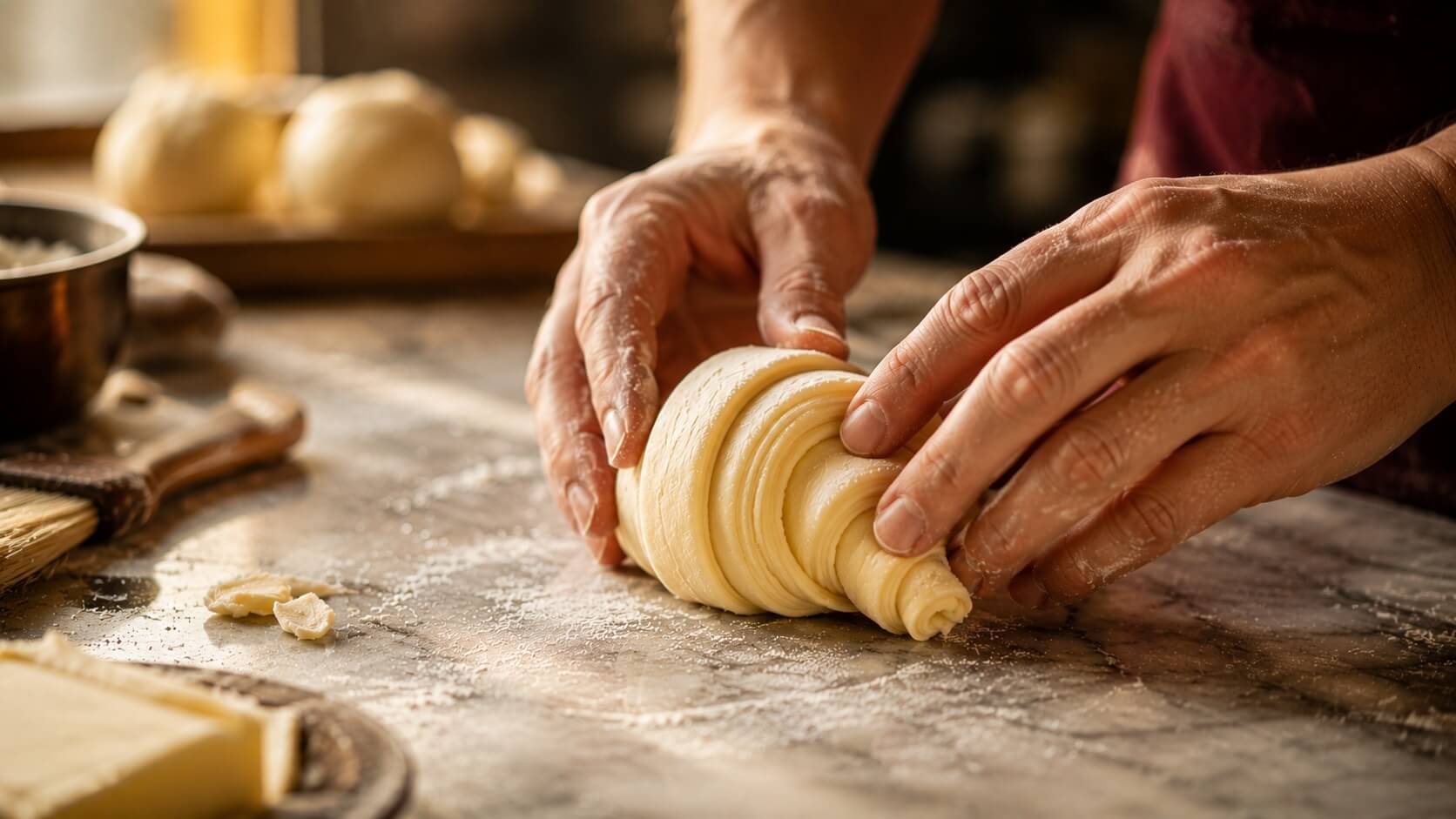 Ročno izdelan kruasan — Canar viennoiserie